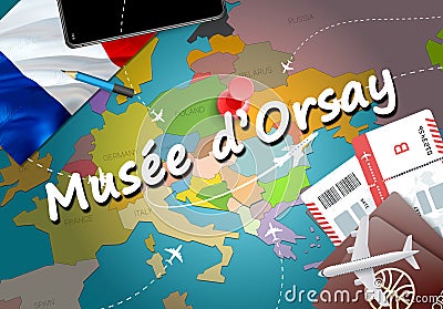 MusÃ©e dâ€™Orsay city travel and tourism destination concept. Fr Stock Photo